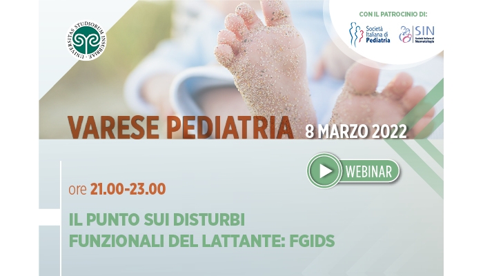 VARESE PEDIATRIA - Il punto sui disturbi funzionali del lattante: FGIDs